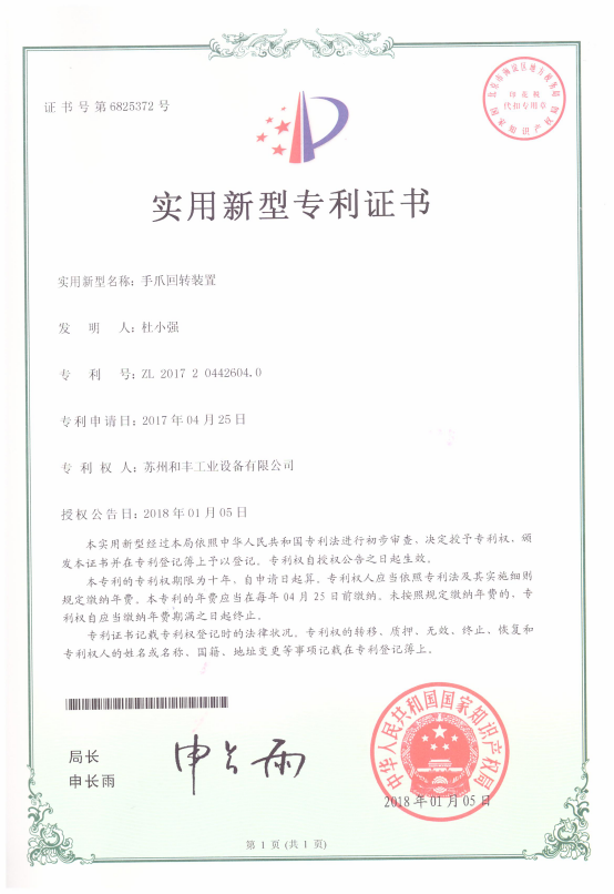 Patent for Handheld Rotary Device