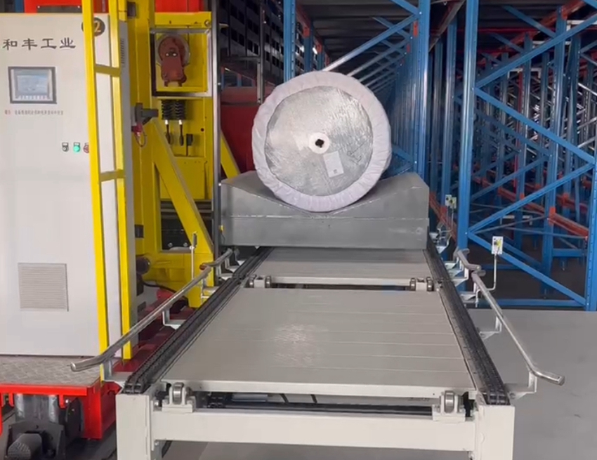 24 meter curtain fabric automated vertical warehouse